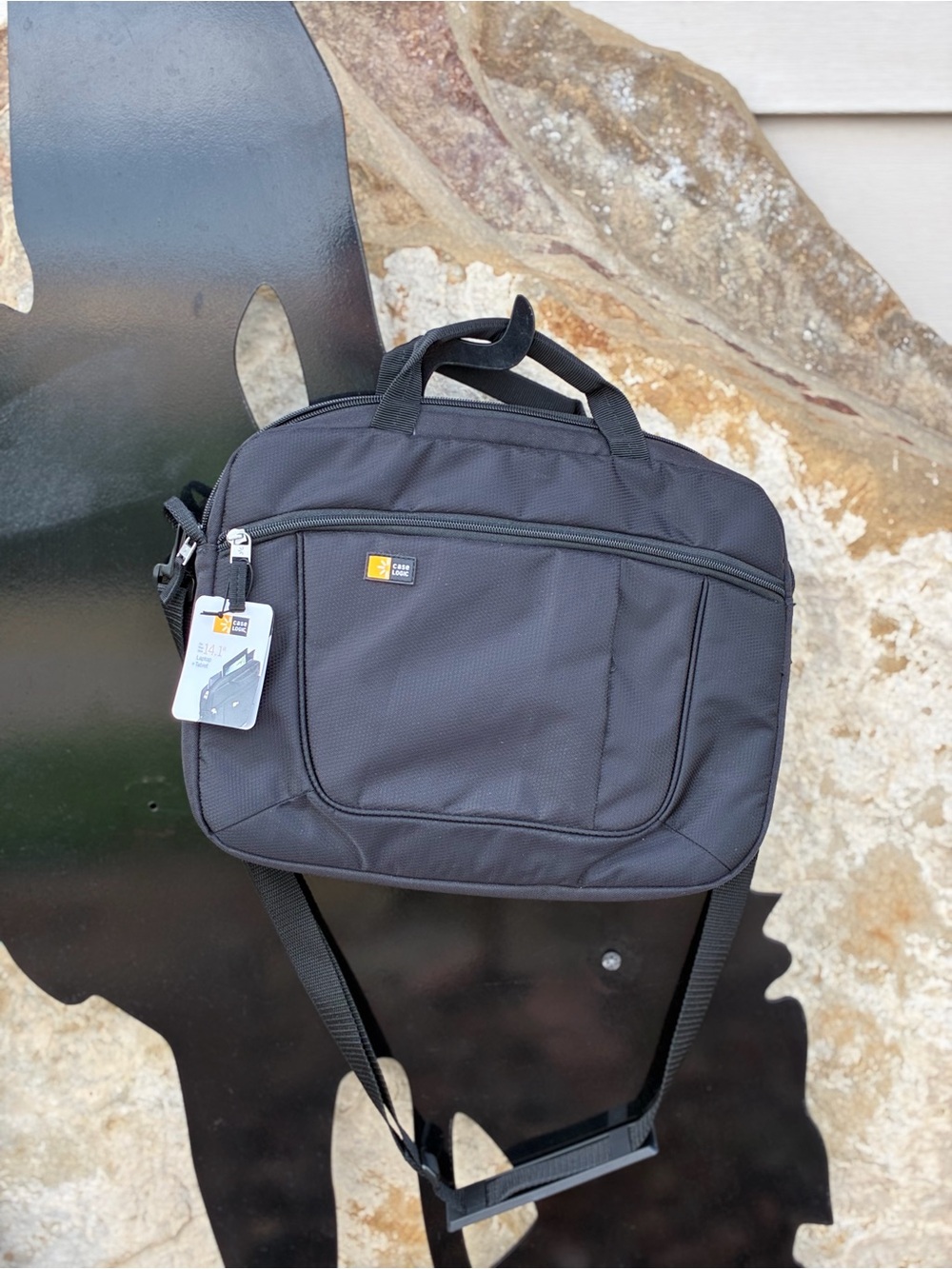 Case Logic 14.1" Laptop & iPad Slim Case Bag Black Attaché
